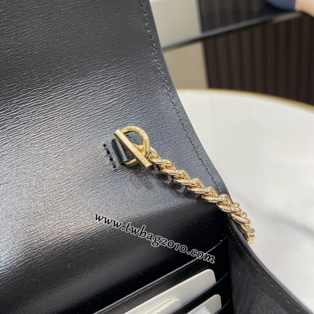 gucci專櫃2024新款原廠皮錢包錢夾 古馳飾手寫體Gucci標識鏈帶錢包 jcp1765